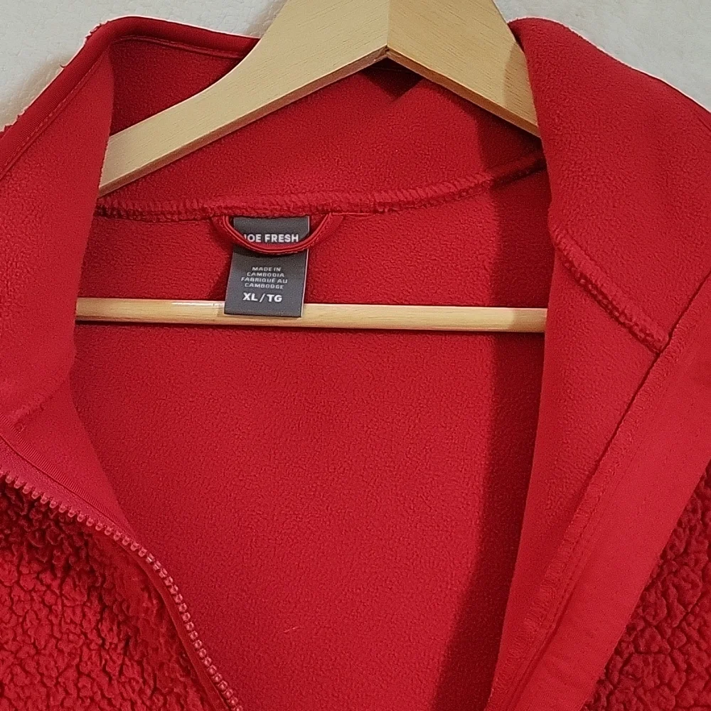 JF RED TEDDY JACKET XL - Picture 7 of 12